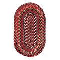 Capel Rugs Plymouth 9x13 Oval Country Red Area Rugs