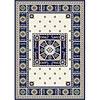 Carpet Art Deco Primavera 4 X 5 Elegance/prussian-blue Area Rugs