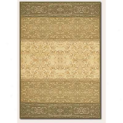 Couristan Ever Home 5 X 8 Wrought Iron Scroll Classic Ivory Sage Area Rugs