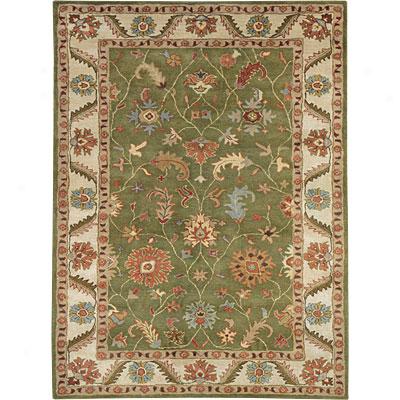 Dynamic Rugs Charisma 4 X 6 Green Ivory Area Rugs