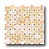 Florida Tile Pierta Art Mosaics Basketweave Polished Honey Onyx/timber Tile & Stone