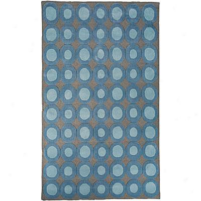 Foreign Accents Festival Dots 4 X 6 Blue Gray Area Rugs