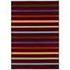 Kane Carpet Euphoria 4 X 6 Stripe Red Area Rugs
