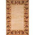 Kas Oriental Rugs. Inc. Emerald 2 X 8 Runner Emerald Ivory With Grapes Broder Area Rugs