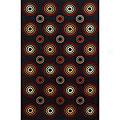 Kas Oriental Rugs. Inc. Tate 5 X 8 Tate Black Concentric Circles Area Rugs