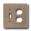 Questech Dorset Switch Plate - Noche Toggle Duplex Combo Tile & Stone
