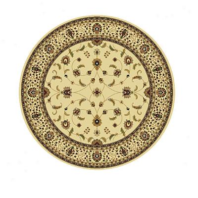 Rug Some Imports Royal Tradition 8 Round Cream Area Rugs