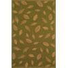 Trans-ocean Import Co. Patio 2 X 7 Leaves Green Area Rugs