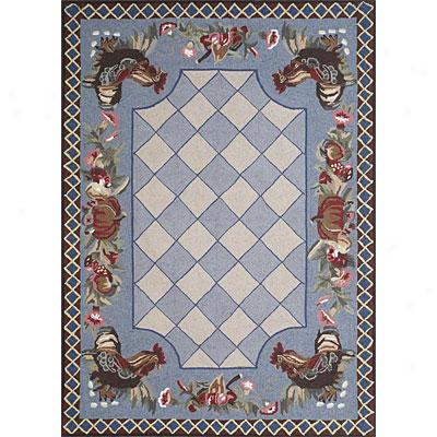 Trans-ocean Import Co. Rockport 5 X 7R ooster Blue Area Rugs