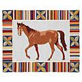 American Cottage Rugs Horse Horse Blue Area Rugs