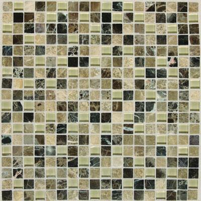 American Olean Legacy Glass Mosaic 5/8 X 5/8 Blends Tannery Blend Tile & Stone