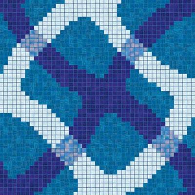 Bisazza Mosaico Piscine - Swimming Pools Mirage Blue Tile & Stone