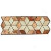 Caribe Stone Decorative Borders - Travertine Star Rust Tile & Stone