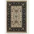 Couristan Jangali 4 X 5 All Over Isfahan Antique Ivory Black Area Rugs
