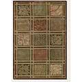 Couristan Kenya 9 X 13 Bssketweave Collage Olive Area Rugs