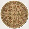 Couristan Pera 8 Round All Over Masuhad Fawn Chocolate Area Rugs