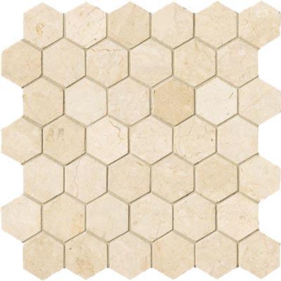 Crossvikle Modern Mythology Crema Marfil Hexagon Crema Marfil Tile & Stone
