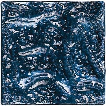 Crossville Venetian Silver Leaf/mica/blue Foil 3 X 3 Texture Pedantic  Foil Tile & Stone