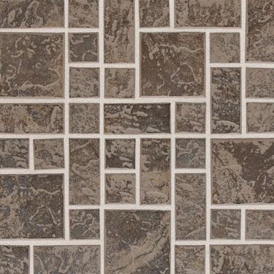Daltile Continental Slate Mosaic Block Rndm. 12 X 24 Moroccan Brow Tile & Stone