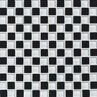 Daltile Glass Reflec5ions Checkerboard Mosaic 1 X 1 (gloss) Check Mate Tile & Stone