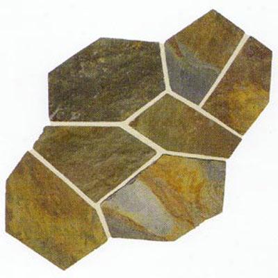 Daltile Slate Collection - Patterned Flagstone Mongolian Spring Tile & Grave~