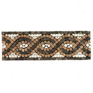 Daltile Tumbled Natural Sone Mosaic Accents Rojo/marfil/emperador Serpentine Tile & Stone