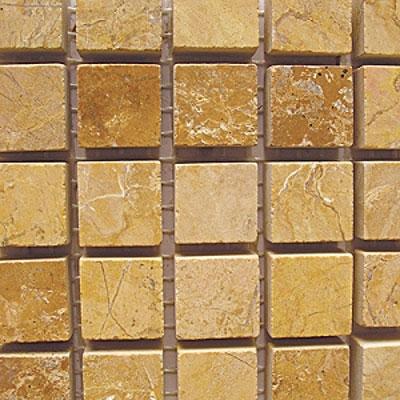 Diamond Tech Glass Marble Series 5/8 Honed Inlaid Gold Travertine Tile & Stone