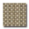 Emser Tile Antique & Tumbled Stone Mosaic Blends 1 X 1 Square Trav Fontane Tumbled Ivory Classic/walnut Tile & Stone