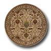 Hellenic Rug Imports, Inc. Wonders Of The World 8 Round Tree Of Life Beige Area Rugs