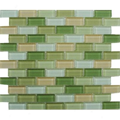 Interceramic Shimmer Blends Interglass (brick) 1 X 2 Gloss Garden Tile & Stone