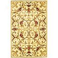 Kas Oriental Rugs. Inc. Emerald 9 X 13 Emerald Ivory Scroll With Flowers Area Rugs