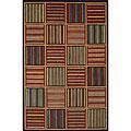 Kas Oriental Rugs. Inc. Tate Round 5 X 5 Tatee Multicolor Grid Area Rugs