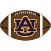 Logo Rugs Auburn University Nut-brown Football 3 X 6 Area Rugs
