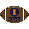 Logo Rugs Illinois Seminary of learning Illinois Football 3 X 6 Region Rugs