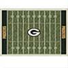 Milliken Green Bay Packers 11 X 13 Greenbay Packers Field Area Rugs