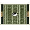 Milliken Green Bay Packers 8 X 11 Greenbay Packers Field Area Rugs