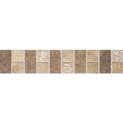 Mohawl Accent Statements - Ceramic Beige Noce Monticino Decorative Border Tile & Stone