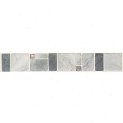Mohawk Accent Statements - Stone Grigio Blu Bucaro Decorative Tumbled Border Tile & Stone