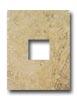 Mohawk Egyptian Stone Cut Out Ramses White Square Cut Out Tile & Stone