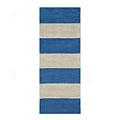 Nejad Rugs Boardwalk Stripes 3 X 8 Runner Blue/ivory Area Rugs