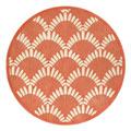 Nejad Rugs Shells Nouveau 6 Round Coral Area Rugs