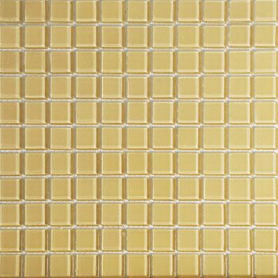 Tesoro Glass Mosaic - Crystal Solid 1 X 1 Champagne Tile & Stone