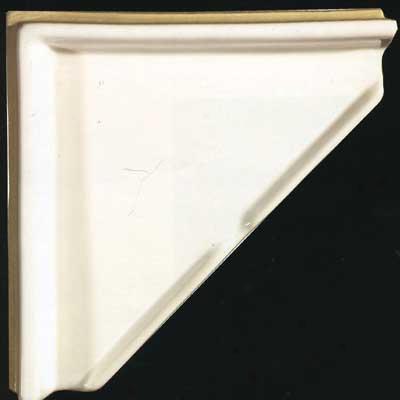 Tilecrest Bath Accessories Shampoo Shelf White Tile & Stone