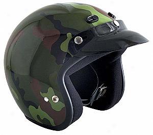 A-350 Open Face Camo Helmet - Camo