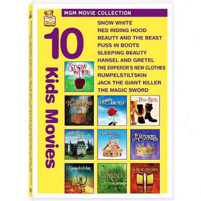 10 Kids Movies: Snow White / Red Riding Hood / Beauty And The Beast / Puss In Boots / Sleeping Beauty / Hansel And Gretel / The Emperor's New Clothes / Rumpelstiltskin / Jack The Giant Killer / The Magic Sword (widescreen)