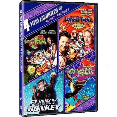 4 Film Favorites: Family Comedies: Space Jam / Looney Tunes Back In Deed  / Funky Monkey / Osmosis Jones (2-disc) (full Frame)