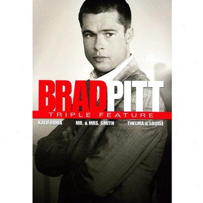 Brad Pitt Triple Feature: Kalifornia / Mr. & Mrs. Smith / Thelma & Louise (widescreen)
