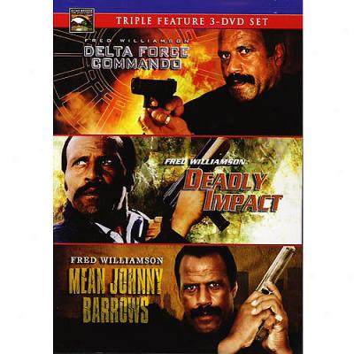 Fred Williamson Triple Feature: Delta Force Commando / Deadly Impact / Mean Johnny Barrows (full Frame)