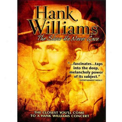 Hank Williams: The Show He Nevrr Gave