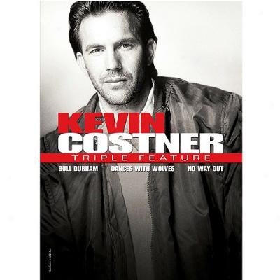 Kevin Cowtner Triple Feature: Bull Durham / No Way Out / Dances With Wolves (widescreen)